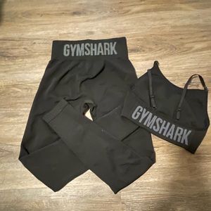 Gymshark Flex High Waisted Set in Black/Charcoal